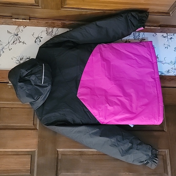 Columbia NWT Large Youth (14/16) Crash Out Jacket Pink and Black - Picture 5 of 6